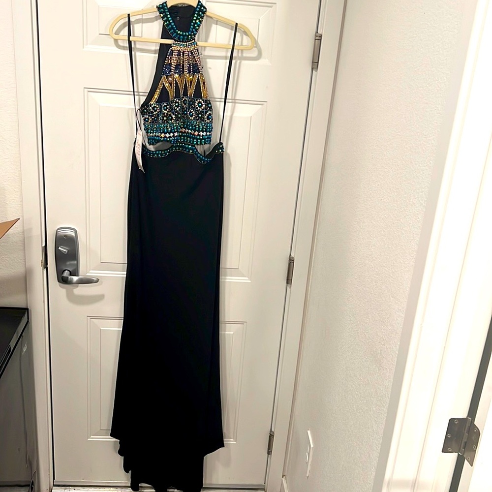 Elegant Gown bursting with crystals, glamorous, if only for one night